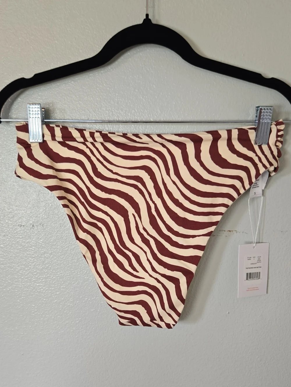 Andie | NWT Swim The Hipster Bikini Bottom Bias Stripe Truffle Size Small